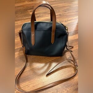 Fossil Sydney Satchel Purse w/ Detachable Crossbody Strap